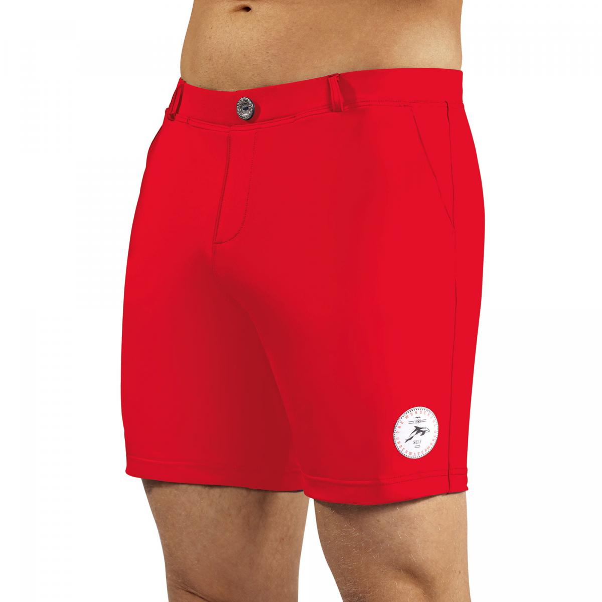 Self SSC4 6 Shorts Comfort Szorty Kąpielowe Męskie Czerwony