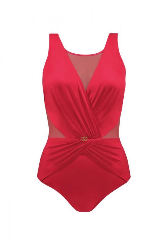 Self S1006V Fashion 7 Kostium Kąpielowy Jednoczęściowy Czerwony